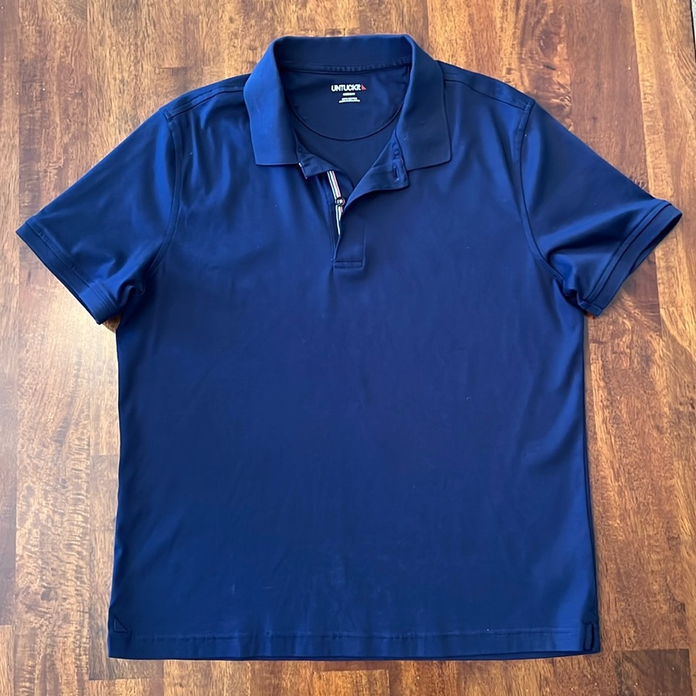 Like New UNTUCKit navy polo shirt
